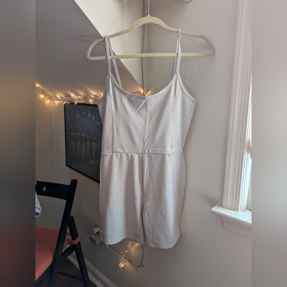 Series 8 Athletic Spaghetti Strap Tan Romper